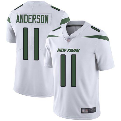 New York Jets Limited White Men Robby Anderson Road Jersey NFL Football #11 Vapor Untouchable->youth nfl jersey->Youth Jersey